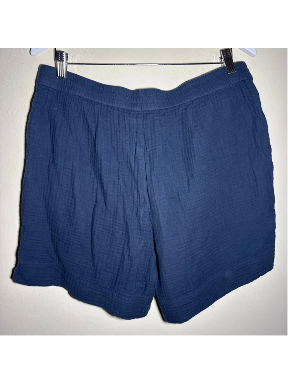 J.Jill Blue Cotton Gauze Shorts Size M 6” inseam